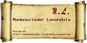 Madenszieder Levendula névjegykártya